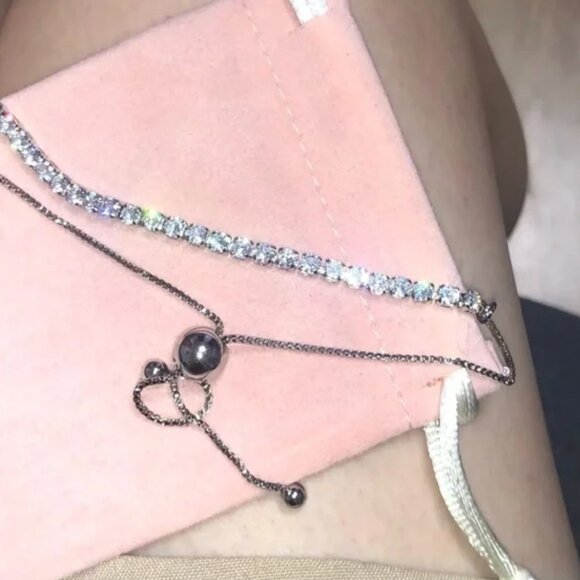 925 Sterling Silver Tennis Bracelet - Picture 4 of 5